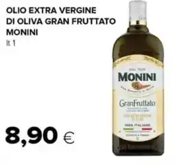 Oasi Olio extra vergine di oliva gran fruttato di oliva gran fruttato MONINI offerta