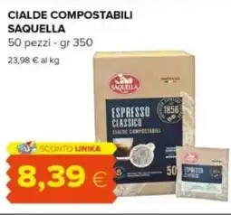 Oasi Cialde compostabili SAQUELLA offerta