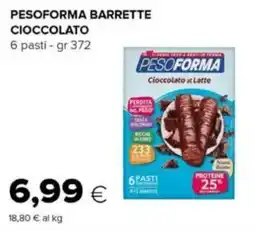 Oasi Pesoforma barrette cioccolato offerta