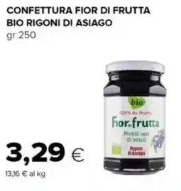 Oasi Confettura fior di frutta bio RIGONI DI ASIAGO offerta