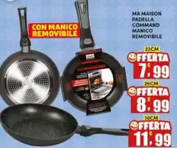 Maury's Ma maison padella command manico removibile 22 cm offerta