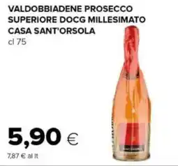 Oasi Valdobbiadene prosecco superiore docg millesimato casa SANT'ORSOLA offerta
