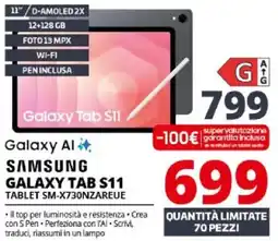 Comet SAMSUNG GALAXY TAB S11 TABLET SM-X730NZAREUE offerta