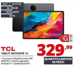 Comet TCL TABLET NXTPAPER 14 offerta