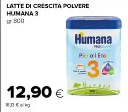 Oasi Latte di crescita polvere HUMANA 3 offerta