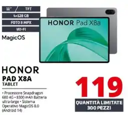 Comet HONOR PAD X8A TABLET offerta