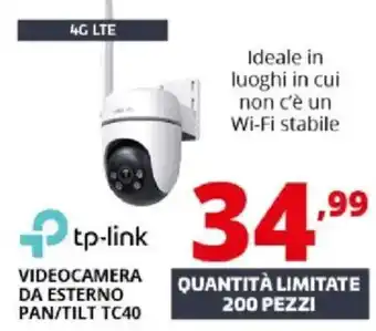 Comet Tp-link videocamera da esterno pan/tilt TC40 offerta
