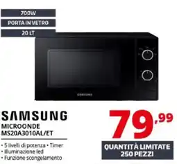 Comet SAMSUNG MICROONDE MS20A3010AL/ET offerta