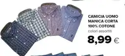 Oasi Camicia uomo manica corta 100% cotone offerta
