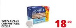 Comet Caffe borbone 120 pz cialde compostabili decisa offerta