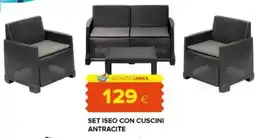 Oasi Set iseo con cuscini antracite offerta