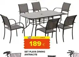 Oasi Set playa dining antracite offerta