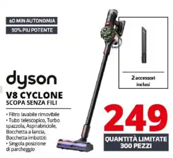 Comet Dyson V8 cyclone scopa senza fili offerta
