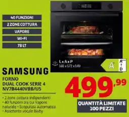 Comet SAMSUNG FORNO DUAL COOK SERIE 4 NV7B4440VBB/U5 offerta