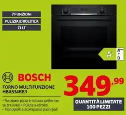 Comet BOSCH FORNO MULTIFUNZIONE HBA534BB3 offerta