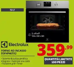 Comet Electrolux FORNO AD INCASSO EOF4P46TX2 offerta