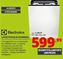 Comet Electrolux LAVASTOVIGLIE EES68605L offerta