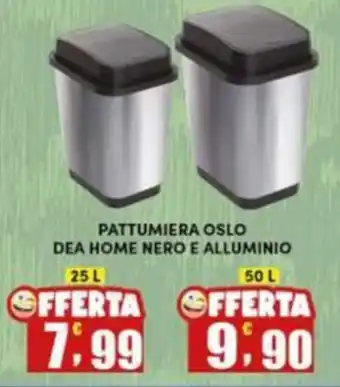 Maury's Pattumiera oslo dea home nero e alluminio offerta