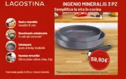 Comet Lagostina ingenio mineralis 3 pz offerta