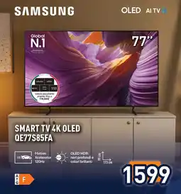 Unieuro SAMSUNG SMART TV 4K OLED QE77S85FA offerta