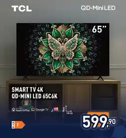 Unieuro TCL SMART TV 4K QD-MINI LED 65C6K offerta