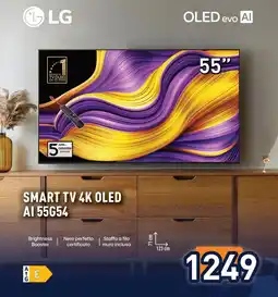 Unieuro LG SMART TV 4K OLED AI 55654 offerta