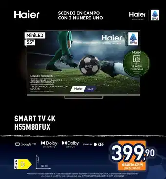Haier SMART TV 4K H55M80FUX