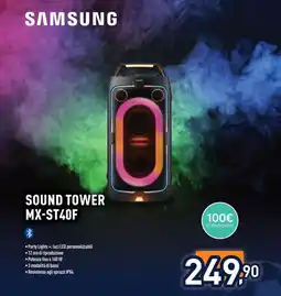 Unieuro SAMSUNG SOUND TOWER MX-ST40F offerta