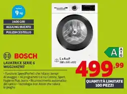 Comet BOSCH LAVATRICE SERIE 6 WG6244Z9IT offerta