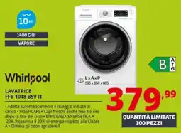 Comet Whirlpool LAVATRICE FFB 1048 BSV IT offerta