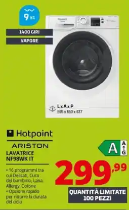 Comet Hotpoint ARISTON LAVATRICE NF98WK IT offerta