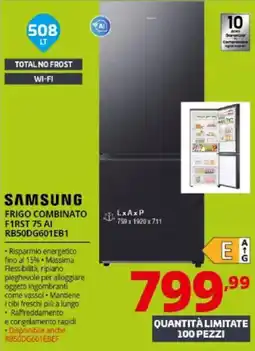 Comet SAMSUNG FRIGO COMBINATO F1RST 75 AI RB50DG601EB1 offerta
