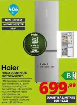 Comet Haier FRIGO COMBINATO HDPW5620BNPK offerta
