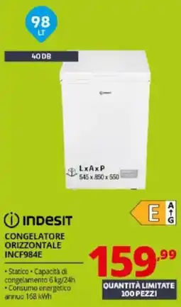 Comet INDESIT CONGELATORE ORIZZONTALE INCF984E offerta