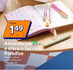 Action Astuccio, penne a sfera o taccuino Paradise offerta