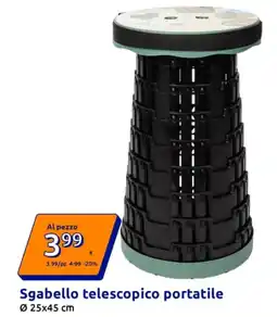 Action Sgabello telescopico portatile offerta