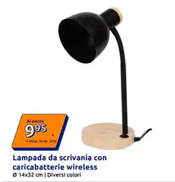 Action Lampada da scrivania con caricabatterie wireless offerta