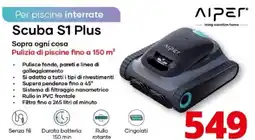 Comet AIPER Scuba S1 Plus offerta