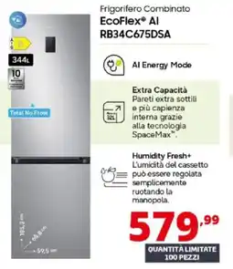 Comet SAMSUNG Frigorifero Combinato EcoFlex Al RB34C675DSA offerta