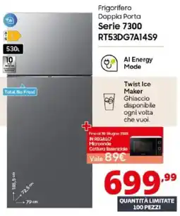 Comet SAMSUNG Frigorifero Doppia Porta Serie 7300 RT53DG7A14S9 offerta