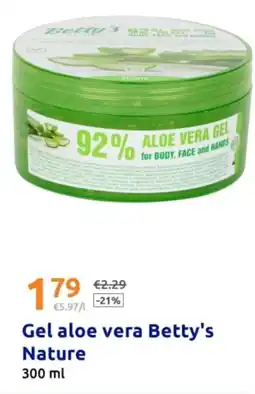 Action Gel aloe vera Betty's Nature offerta