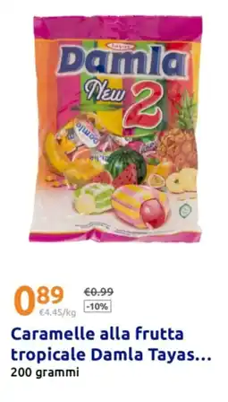 Action Caramelle alla frutta tropicale Damla Tayas. offerta