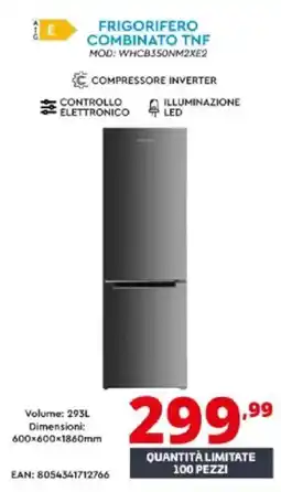 Comet Smartway frigorifero combinato TNF offerta