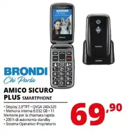 Comet Brondi chi parla amico sicuro plus smartphone offerta