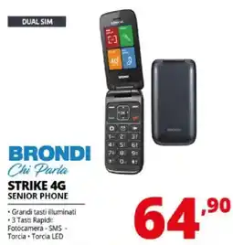 Comet Brondi chi parla strike 4G senior phone offerta