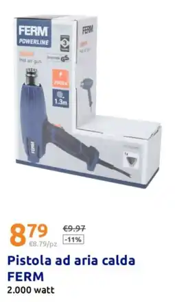 Action Pistola ad aria calda FERM 2.000 watt offerta