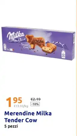 Action Merendine Milka Tender Cow offerta