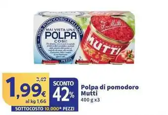 Sigma Superstore Polpa di pomodoro Mutti offerta
