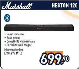 Unieuro Marshall heston 120 offerta