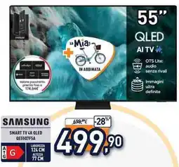 Unieuro SAMSUNG SMART TV 4K QLED QE55Q7F5A offerta